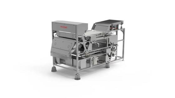 LXD4‑B Series Intelligent Machine Vision Sorter Double‑belt Model Specially Customized For IQF Frozen Carrot Sorting, Complying With The Highest Hygiene Standards.