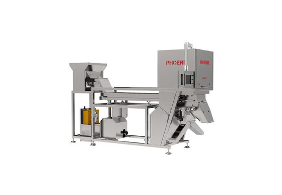Goede prijs 400mm Riem Ruwe Cashew Sorteermachine met 80 Nozzles Cashew Kleur Sorteermachine online